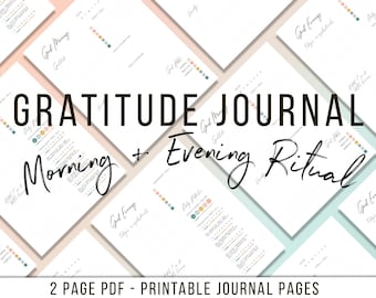 Gratitude Journal - Manifesting Journal - Morning & Evening Ritual