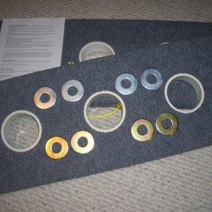 OHIO WASHERS Horseshoes Pitching/Toss Game - 3 Hole BOARDS !!
