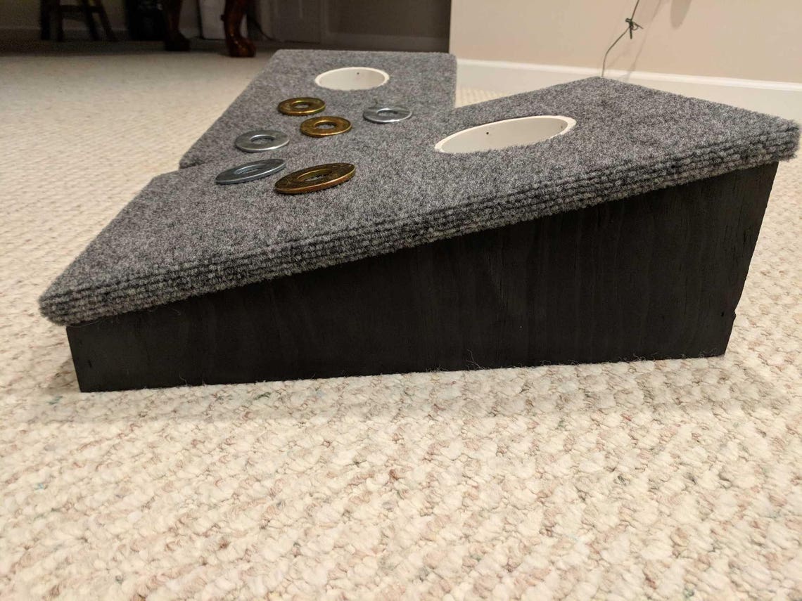 OHIO WASHER Horseshoes Pitching/toss Game 1 HOLE Slant Top Etsy