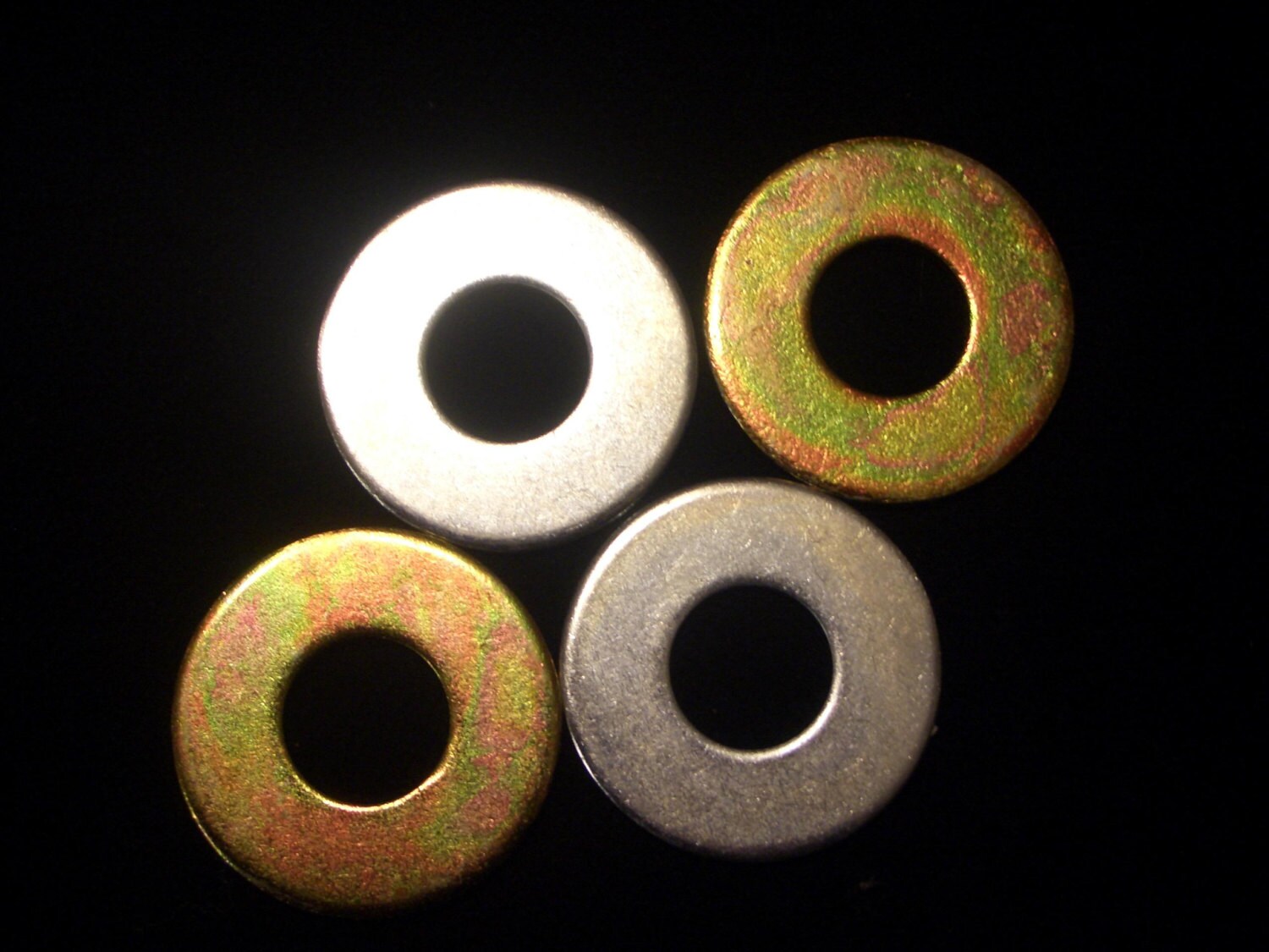 thumbnail image 2 of 12-Piece Washer Toss Game Replacement Washers – 2.5" Silver And Yellow 2 of 4