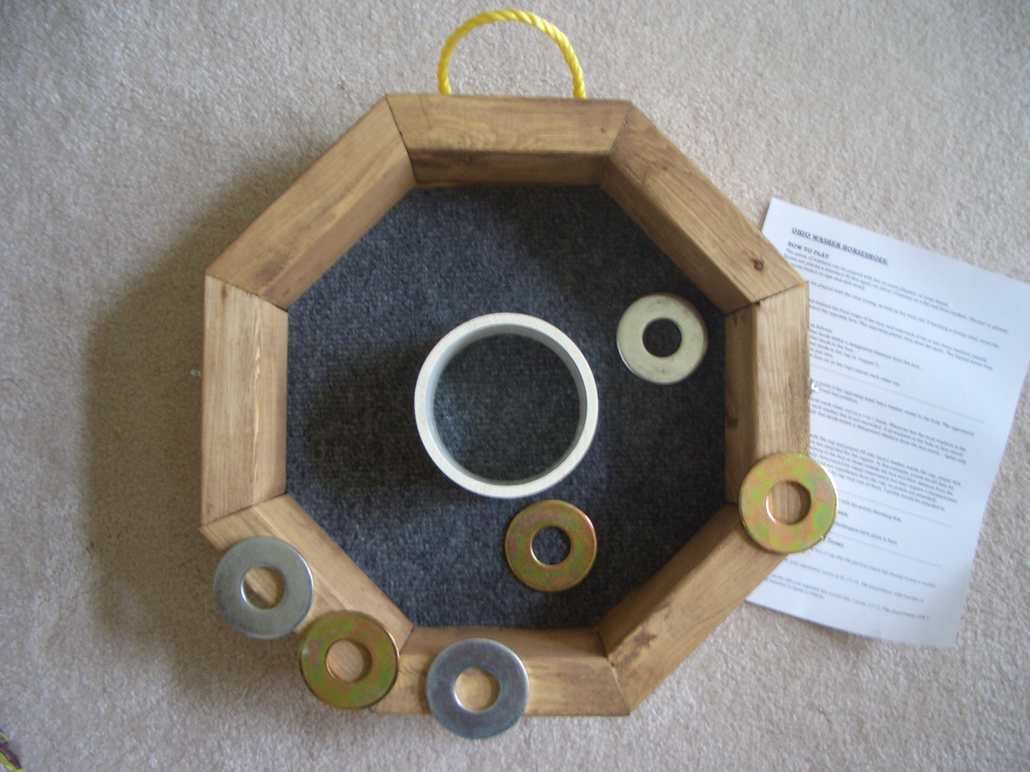 OHIO WASHER Horseshoes Pitching/toss Game OCTAGON the Etsy