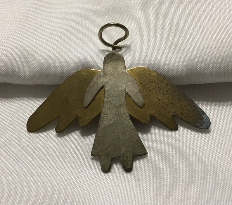 Mexico Sterling Silver Angel with Wings Fishhook Earrings