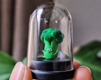Pet Broccoli, vegan gift, mothers day gift, miniature food, gardeners gift, birthday gift, allotment gift, gift for her, gift for him