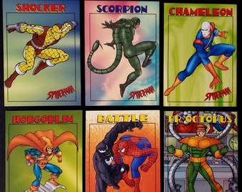 1997 Fleer/skybox .99 Spider-man Villains 6 Card Lot - Etsy