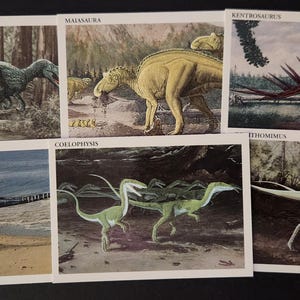 1993 Redstone Marketing Dinosaur Trading Card Lot of 6 Cards