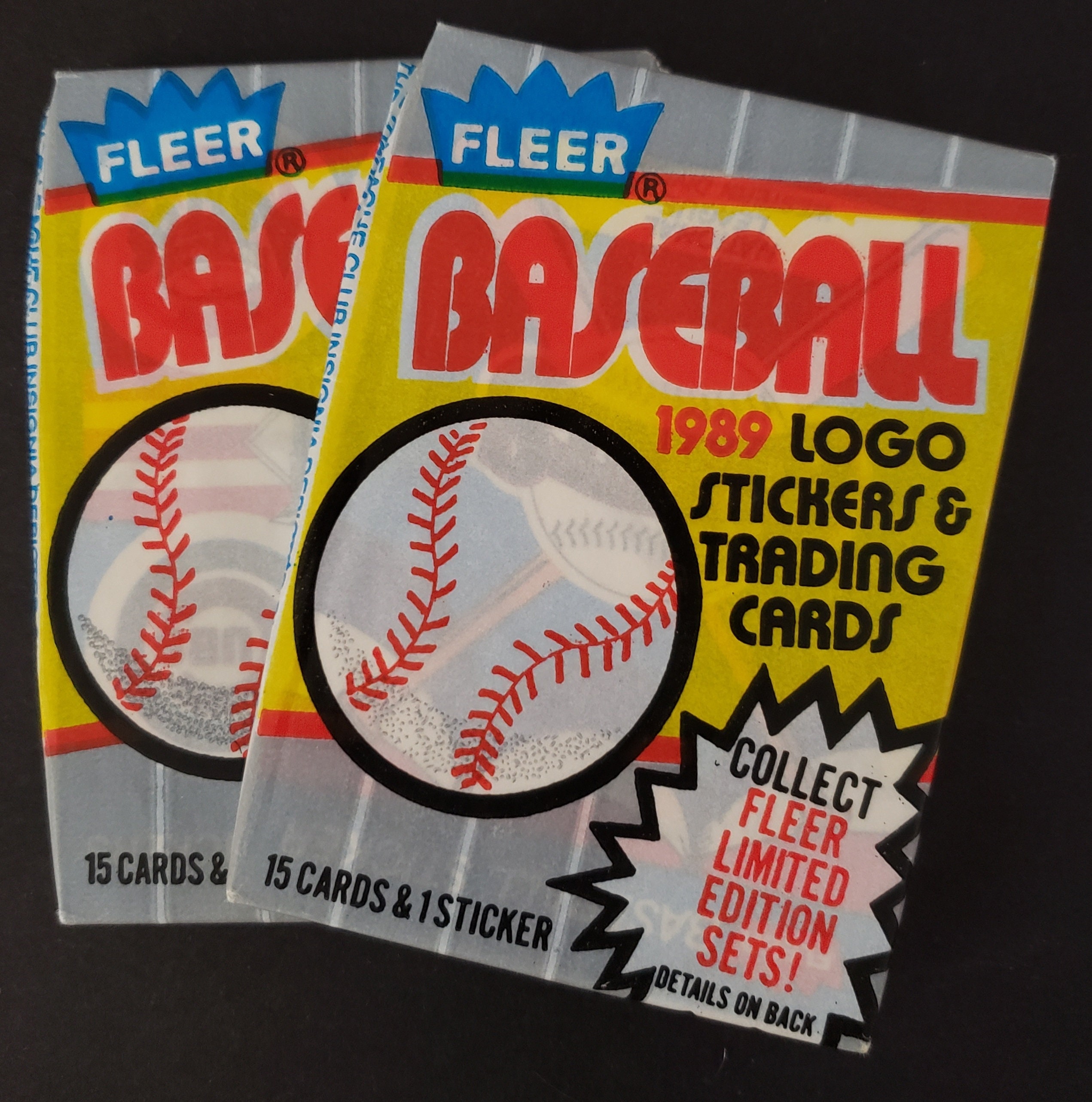1989 Fleer Baseball Lot of 2 Unopened Packs - Etsy