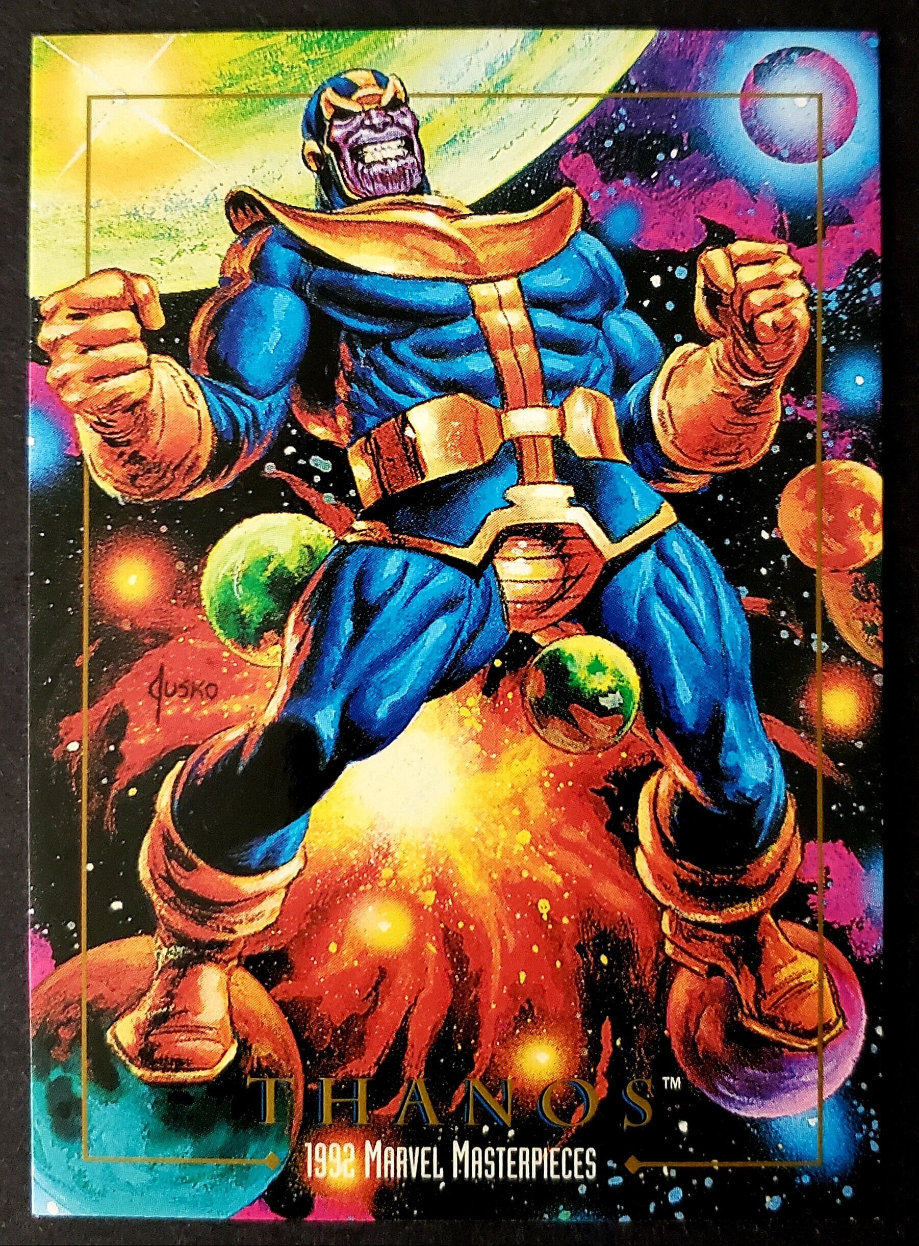 1992 Marvel Masterpieces Thanos 83 - Etsy