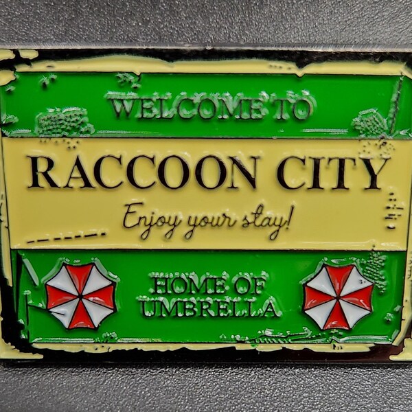 Resident Evil Inspired Welcome to Raccoon City Pin