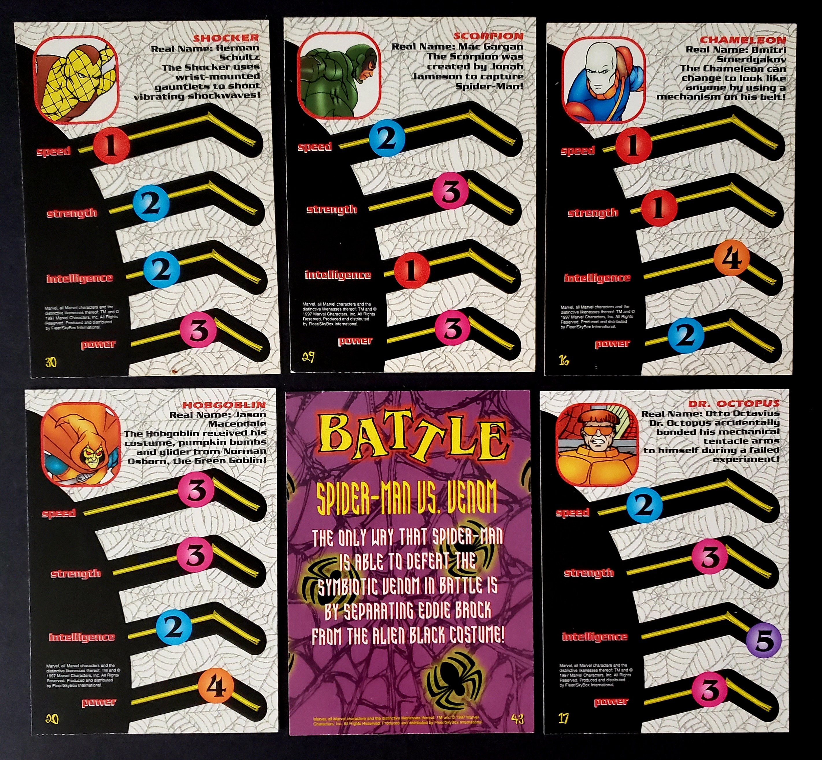 1997 Fleer Skybox スパイダーマン marvel BOX 1997 Fleer SkyBox International Spider-Man .99 You Pick the