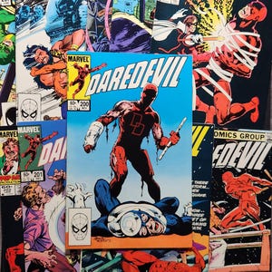 1980s Daredevil Lot of 10 Comics #198-207