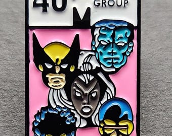 X-Men Inspired Comic Box Enamel Pin