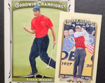 Tiger Woods Upper Deck Lot of 2 Cards (2012-2013)