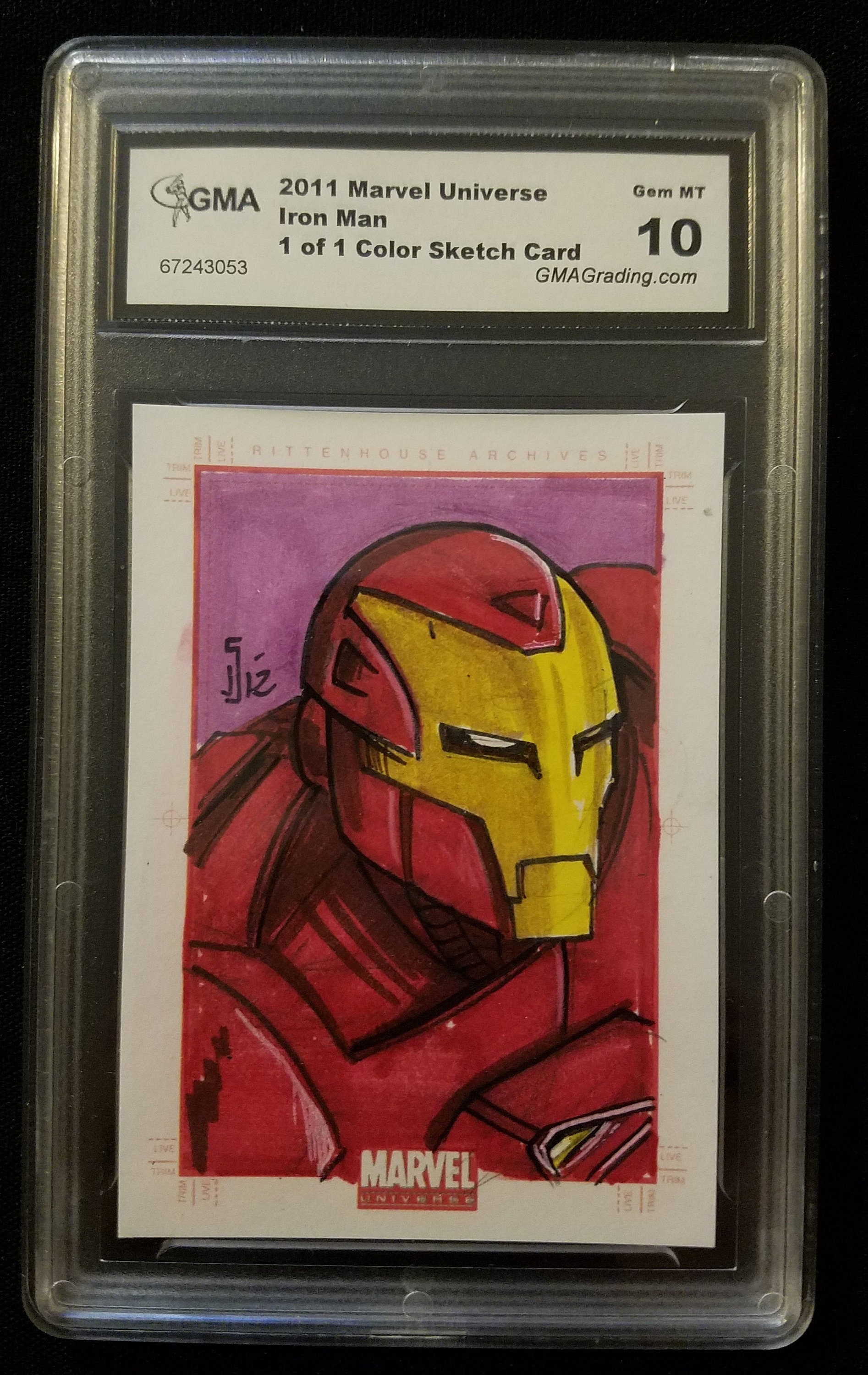 Iron Man 2011 Marvel Universe Sketchafex Sketch Card 1 of 1 (GMA