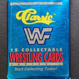 WWF (WWE) Classic 1990 Unopened Pack of 15 Cards