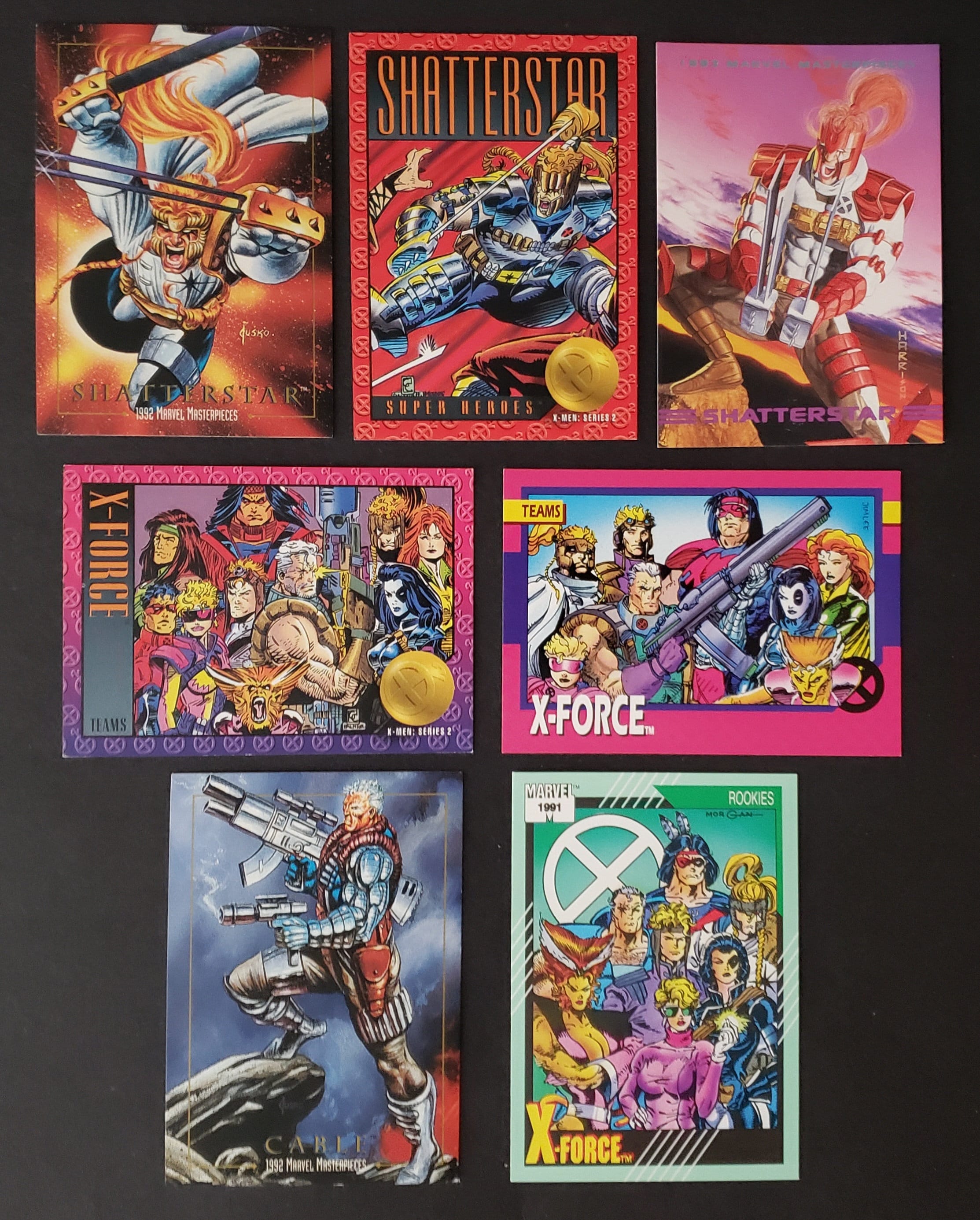 X-force Assorted 1990s Marvel Card Lot of 7 Cards - Etsy