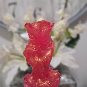 6&quot; Handmade Resin Skull Skeleton Hand Rose Wine Stopper / Wine Bottle Stopper