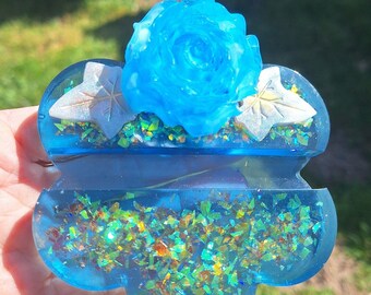 Handcrafted Resin Art Business Card or Cell Phone Holder