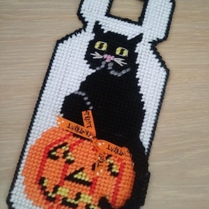 Halloween Jack-O-LanternPumpkin Treat Holder-Plastic Canvas Pattern-PDF Download