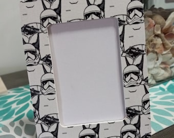 Star Wars Inspired Stormtrooper Decoupage Wood Photo Frames 4x6 Photo Picture Frame