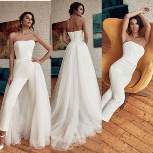 IDA - elegant white bridal jumpsuit – I SWEAR YOU