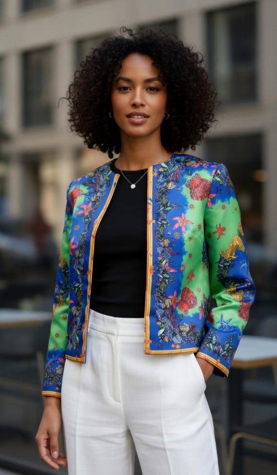 Ready to Wear #satin Duchesse#sea Shell # Jacket # Size S Ready to Wear #satin Duchesse#sea Shell # Jacket # Size S