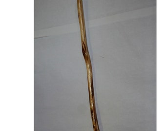 Short Willow Staff, MAX Wt 150Lb, 50" Thin Rustic, Light Sturdy Hiking Stick for Kids or Petite Adult, 18 GORGEOUS Natural Wood Diamonds USA