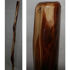 Short Walking Stick for XL Hands, Talk Hiking Cane, 52'' Strong Bariatric Gnarly Rustic Spalted Burly Diamond Willow from Minn., USA image 1