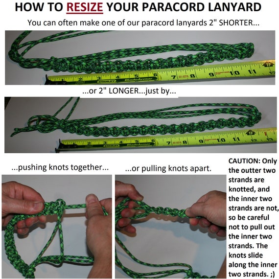 Braided Paracord Lanyard, Made of 550 Paracord Rope, Trekking