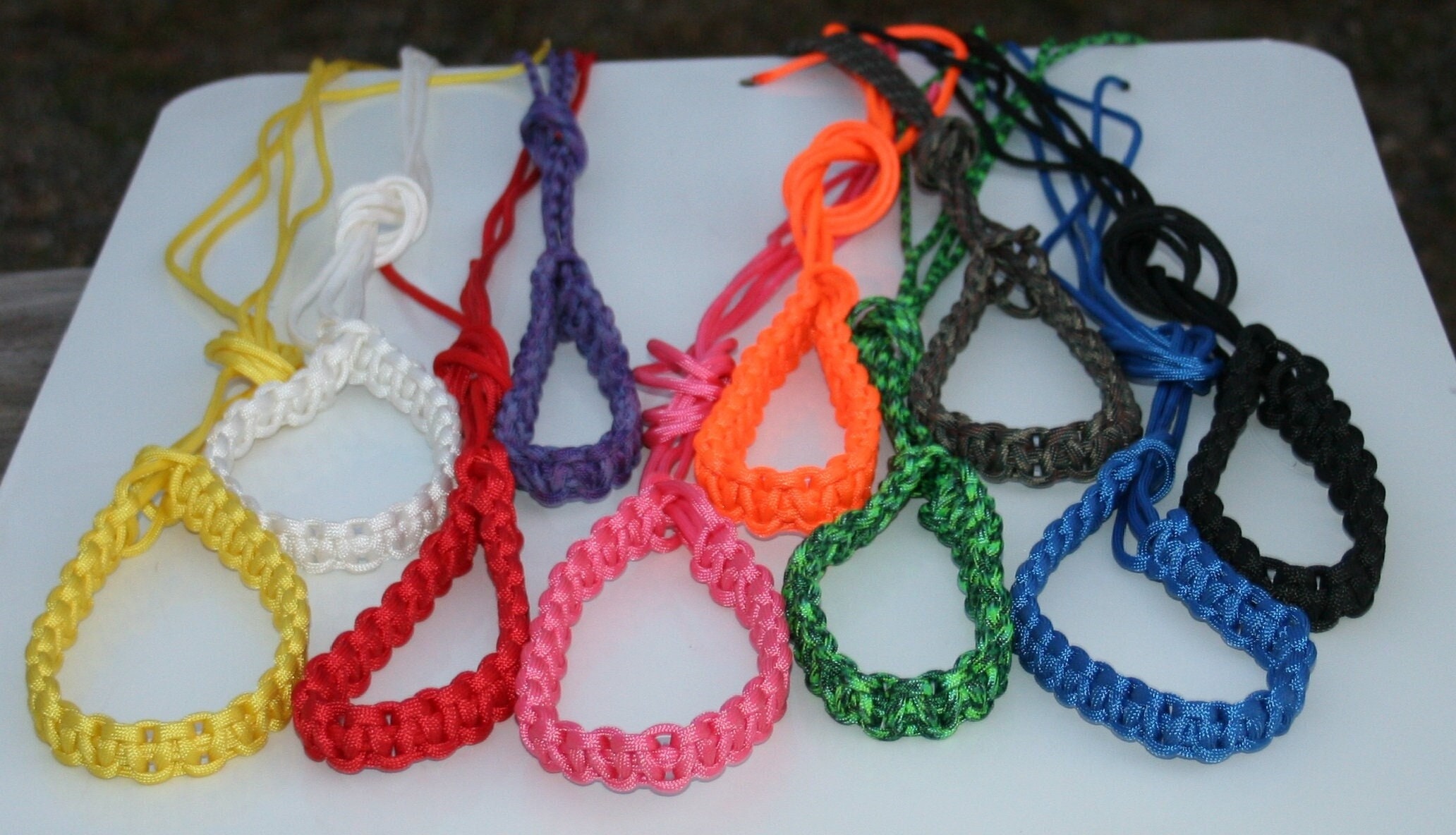 Braided Paracord Lanyard, Made Of 550 Paracord Rope, Trekking Stick Walking Cane Lanyard Attachment, Handmade Wrist Strap USA