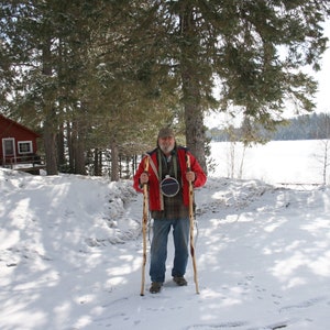 Short Walking Stick for XL Hands, Talk Hiking Cane, 52'' Strong Bariatric Gnarly Rustic Spalted Burly Diamond Willow from Minn., USA image 9