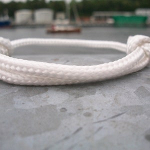Surfer bracelet white, sail rope bracelet 3 mm, maritime cord bracelet, sail bracelet, knot bracelet, nautical, sailing, surfing, climbing