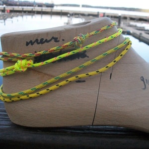 Surfer anklet, 1 anklet to choose from, yellow green red raggae, neon yellow pink blue, yellow green, yellow black, sea ocean sailing climbing