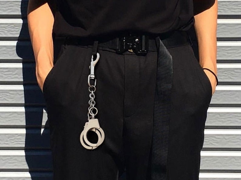 Handcuffs Keychain Accessory for wallet chains and belts