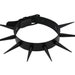 All Black Spiked Choker / Metal and Vegan Leather / Emo Punk Goth