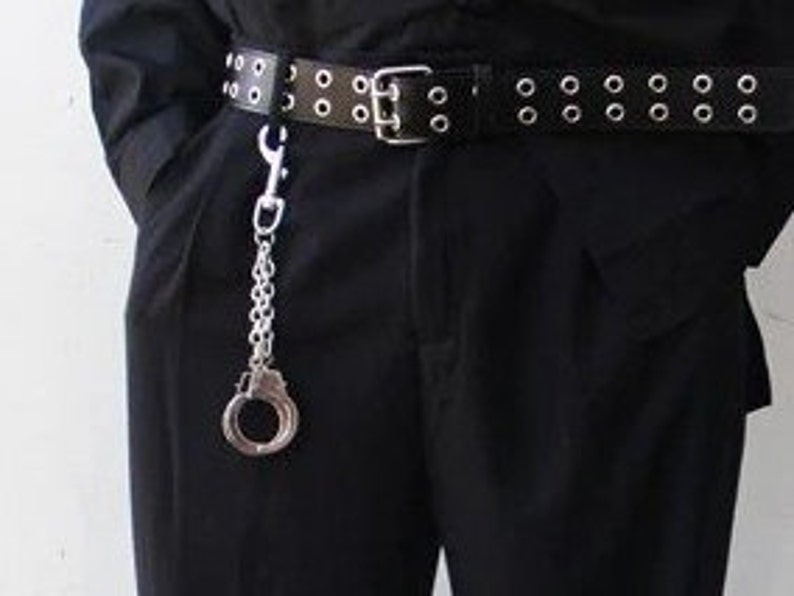 Handcuffs Keychain Accessory for wallet chains and belts