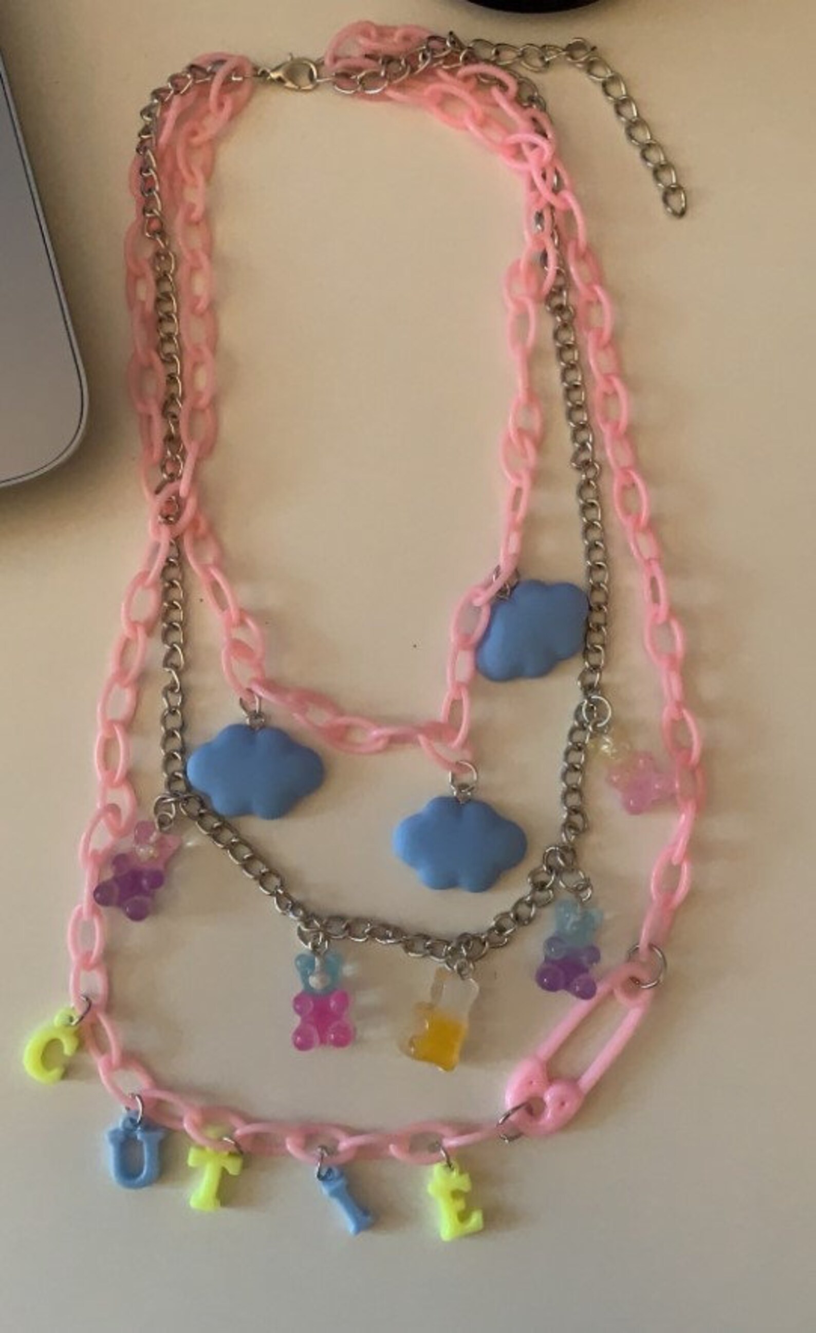 Cute Pastel Charm Necklace / Tik Tok egirl eboy emo Etsy