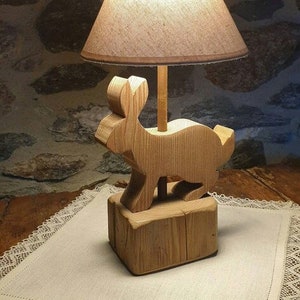 Wooden table lamp image 1