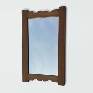 mirror with reclaimed wood frame