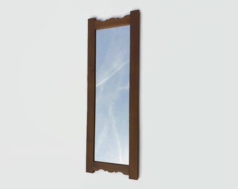 mirror with frame in reclaimed wood