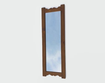 mirror with frame in reclaimed wood