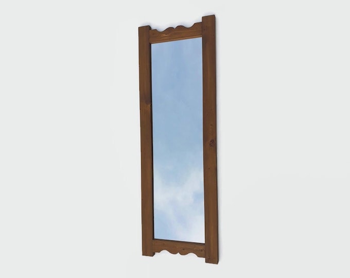 mirror with reclaimed wood frame