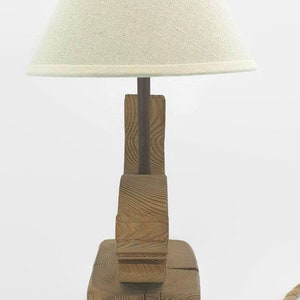 Wooden table lamp image 6