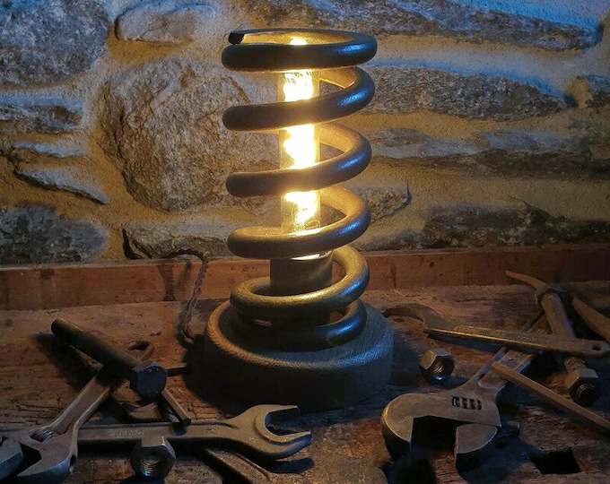 Industrial style table lamp