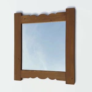 mirror with reclaimed wood frame
