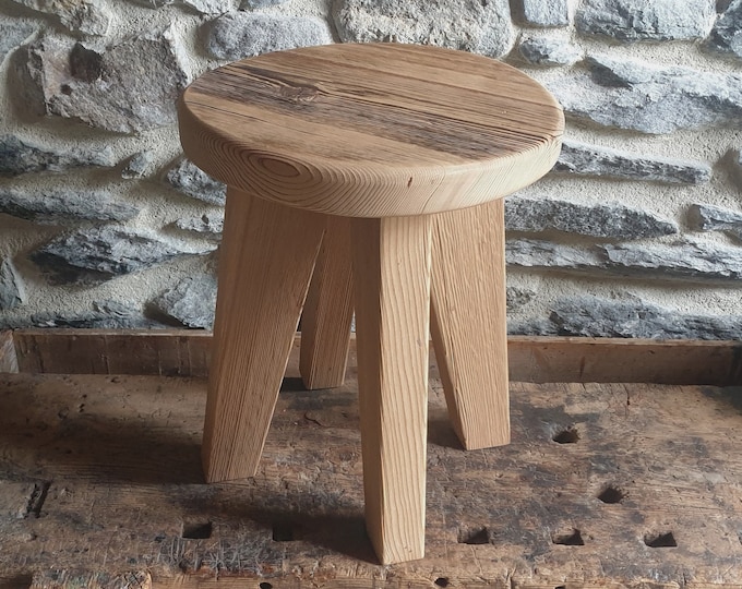 old wooden stool