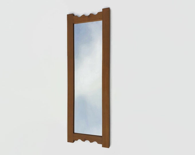 mirror with reclaimed wood frame