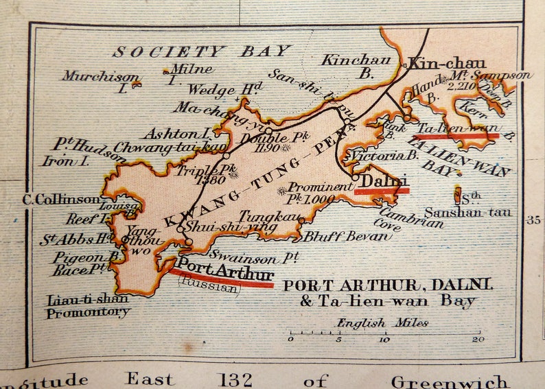 Johnston's Russo-Japanese War Map 1904 image 4