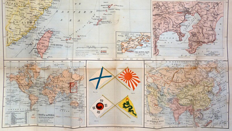 Johnston's Russo-Japanese War Map 1904 image 2