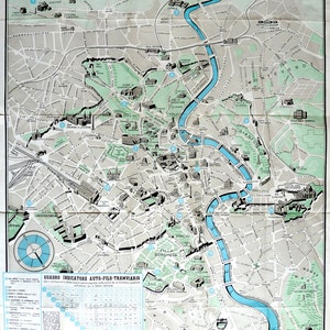 Pianta Turistica di Roma (c.1950)