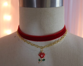 Enchanted Rose Choker